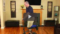 Maneuvering a knee walker